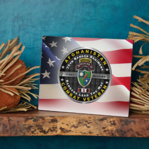 75th Ranger Regiment Afghanistan Veteran Plaque