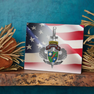 75th Ranger Regiment Afghanistan Veteran Plaque