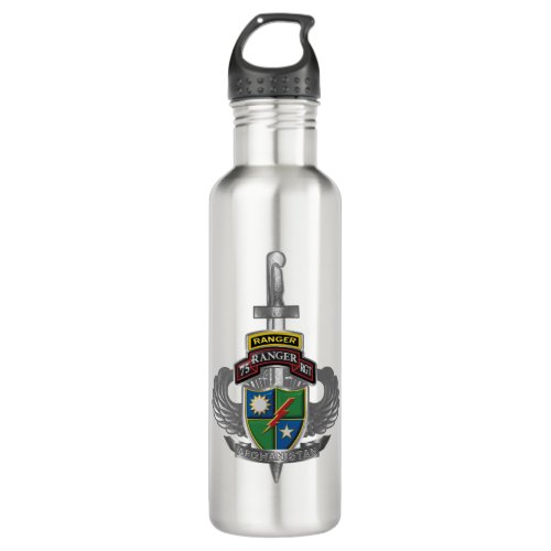 75th Ranger Regiment Afghanistan Veteran Stainless Steel Water Bottle