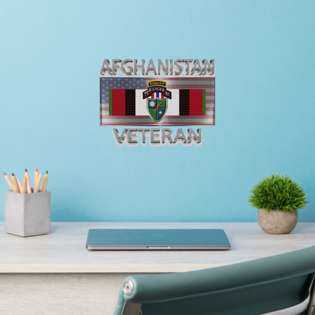 75th Ranger Regiment Afghanistan Veteran Wall Decal (Home Office 2)