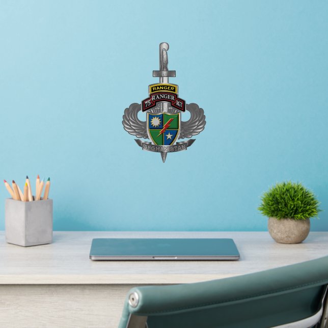 75th Ranger Regiment Afghanistan Veteran Wall Decal (Home Office 2)