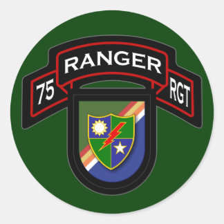 75th Ranger Regiment - Airborne Classic Round Sticker