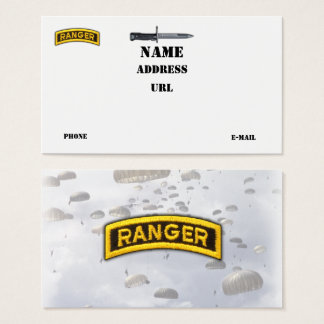Army Business Cards 1700  Army Business Card Templates
