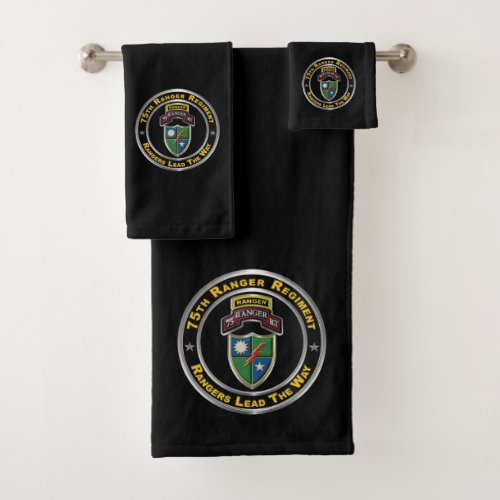 75th Ranger Regiment  Bath Towel Set