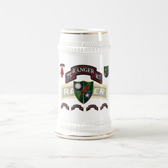 75th Ranger Regiment  Beer Stein (Center)