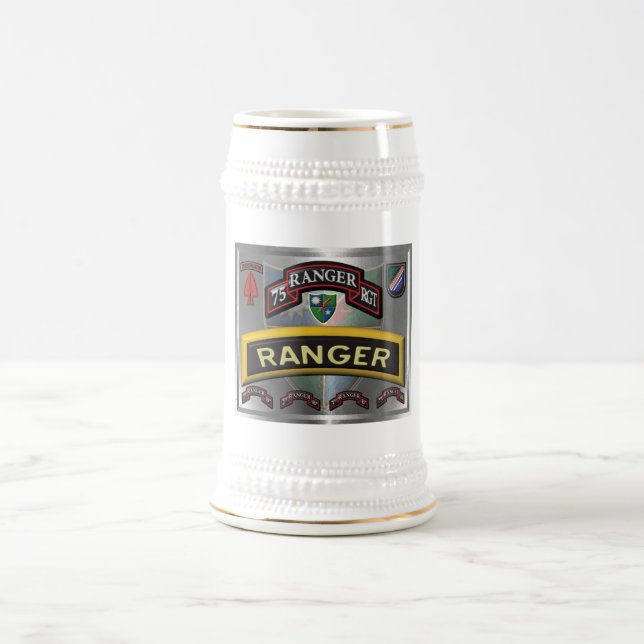 75th Ranger Regiment  Beer Stein (Center)