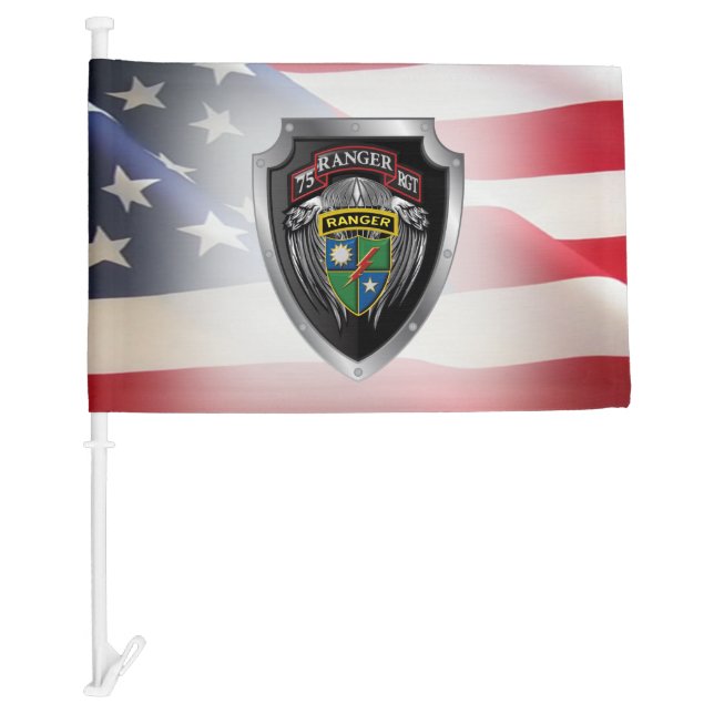 75th Ranger Regiment Car Flag (Front)