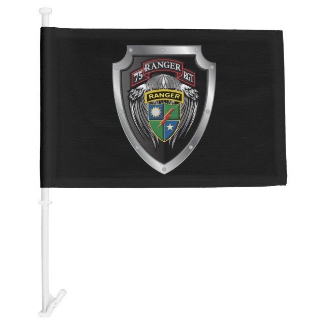  75th Ranger Regiment  Car Flag (Front)