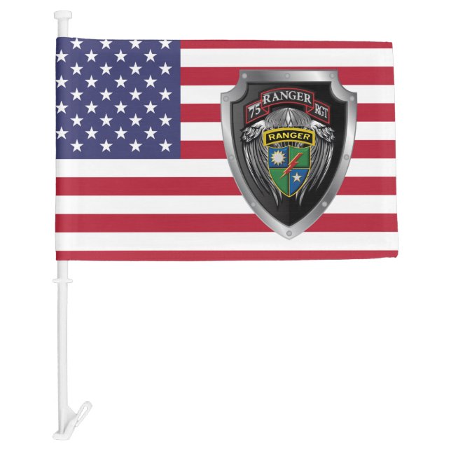 75th Ranger Regiment Car Flag (Front)