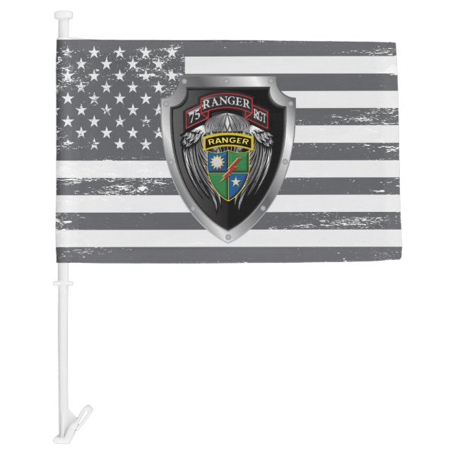 75th Ranger Regiment Car Flag (Front)