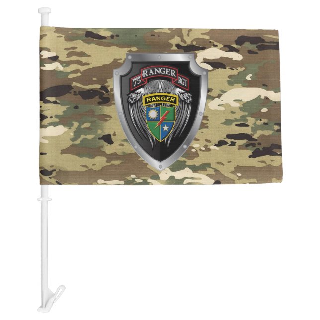 75th Ranger Regiment Car Flag (Front)