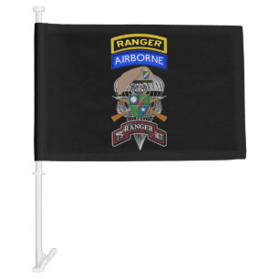  75th Ranger Regiment  Car Flag