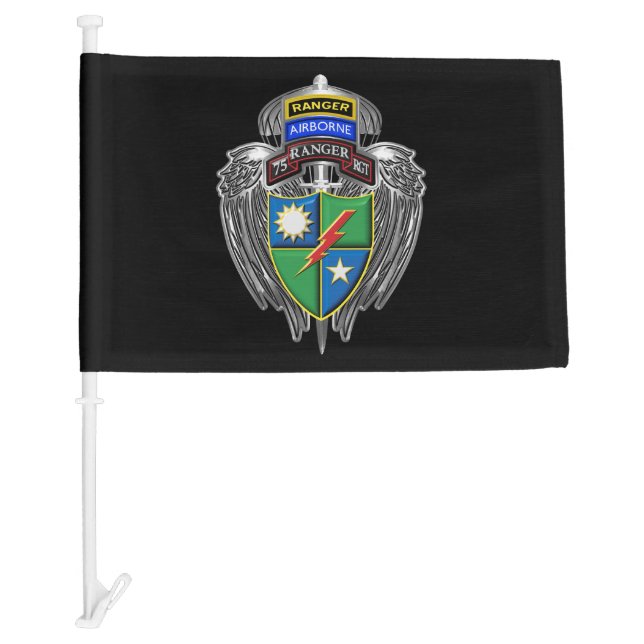 75th Ranger Regiment Car Flag (Front)