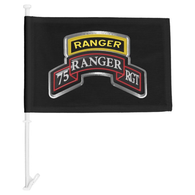 75th Ranger Regiment Car Flag (Front)