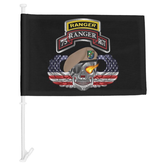 75th Ranger Regiment Car Flag (Front)