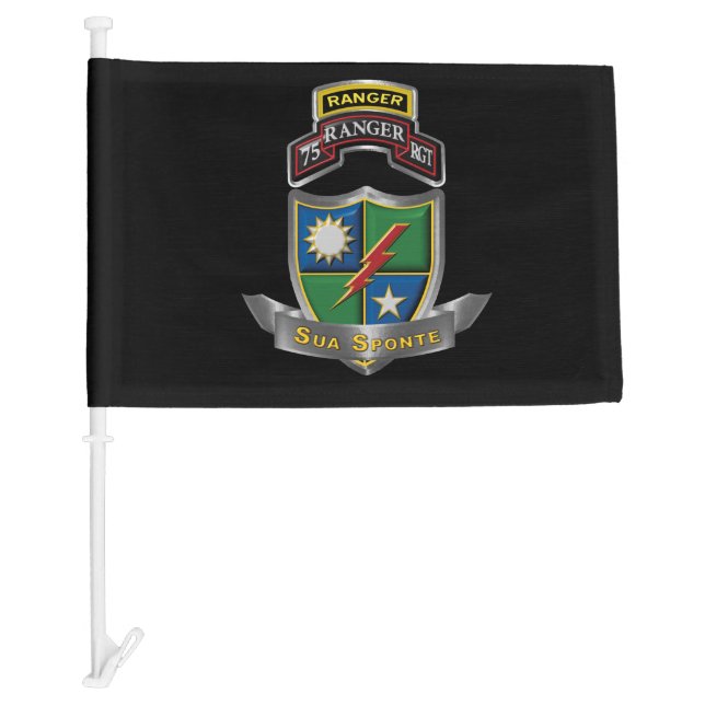  75th Ranger Regiment  Car Flag (Front)