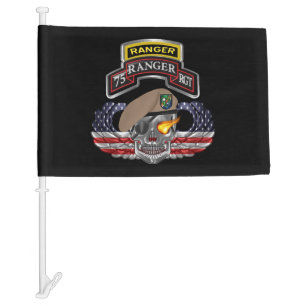  75th Ranger Regiment  Car Flag
