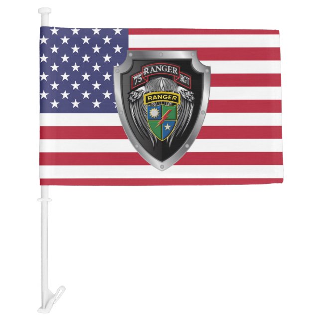 75th Ranger Regiment Car Flag (Front)