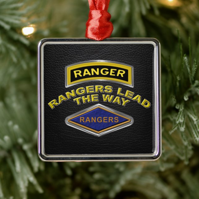 75th Ranger Regiment Christmas  Metal Ornament (Tree)