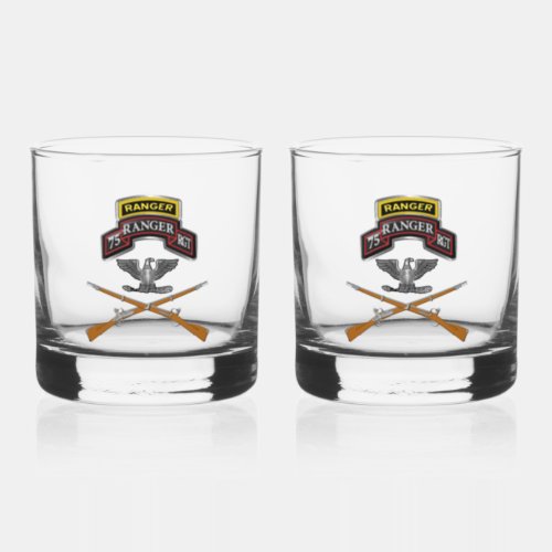 75th Ranger Regiment Colonel COL Whiskey Glass