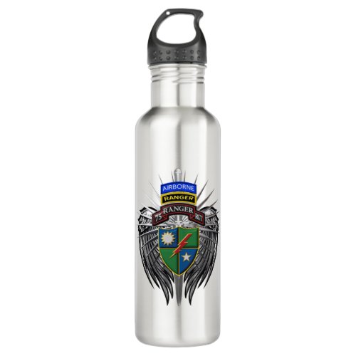 75th Ranger Regiment Custom  Stainless Steel Water Bottle