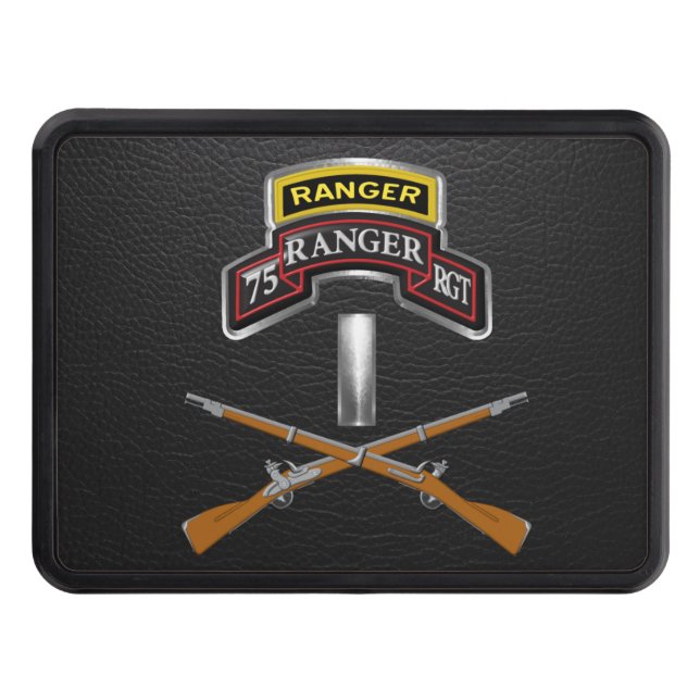 75th Ranger Regiment First Lieutenant  Hitch Cover (Front)
