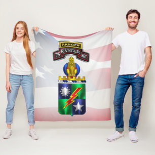 75th Ranger Regiment Fleece Blanket