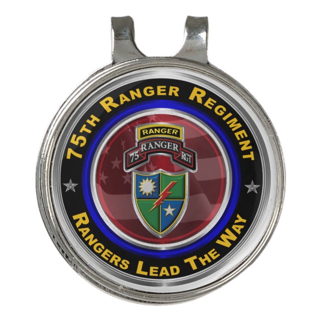 75th Ranger Regiment  Golf Hat Clip (Front)