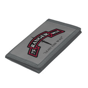 75TH RANGER REGIMENT HEADQUARTERS TRIFOLD WALLET
