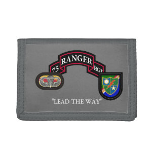 75TH RANGER REGIMENT HEADQUARTERS TRIFOLD WALLET