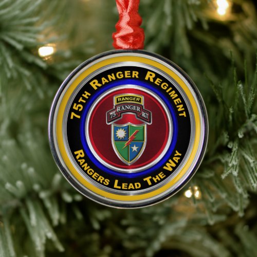 75th Ranger Regiment Keepsake Christmas Metal Ornament