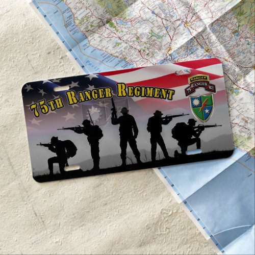 75th Ranger Regiment License Plate
