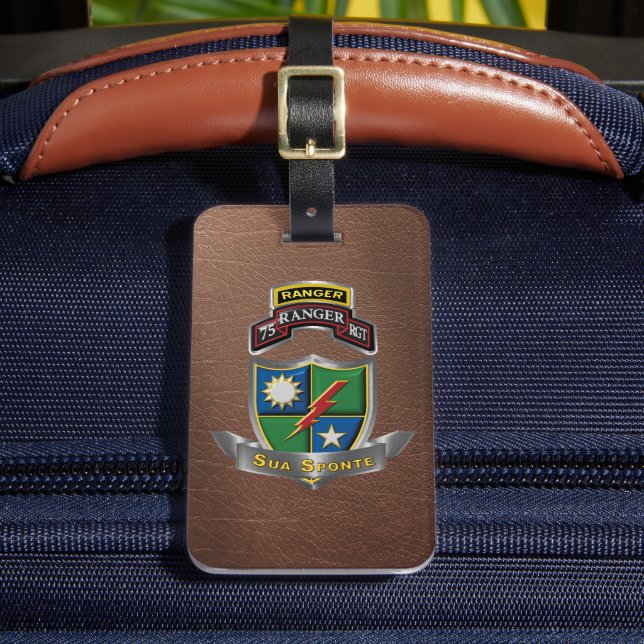 75th Ranger Regiment  Luggage Tag (Front Insitu 2)