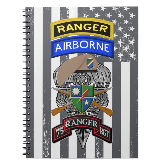 75th Ranger Regiment  Notebook (Front)