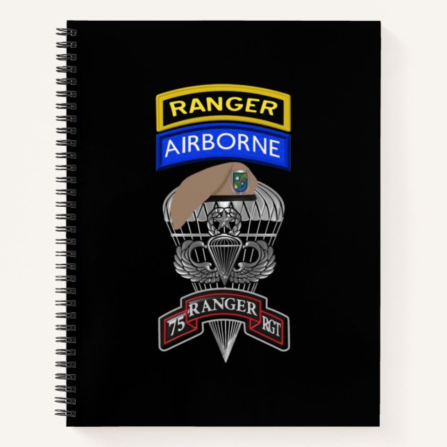 75th Ranger Regiment  Notebook (Front)
