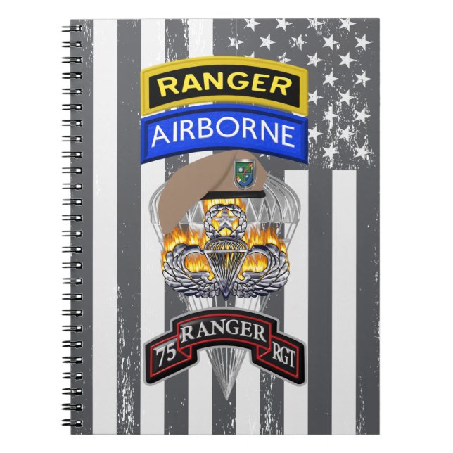 75th Ranger Regiment  Notebook (Front)
