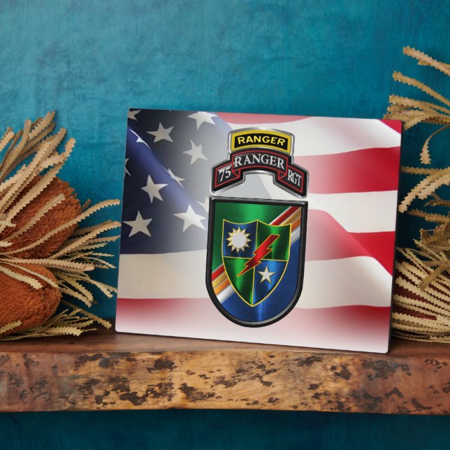 75th Ranger Regiment    Plaque (Side)