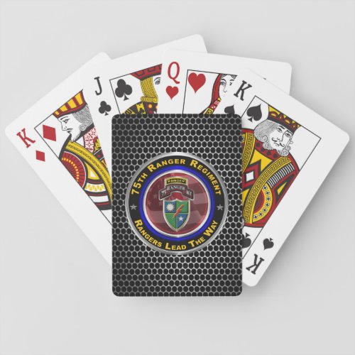 75th Ranger Regiment Playing Cards