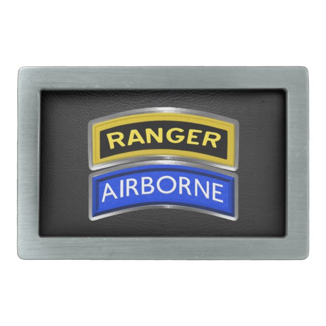 75th Ranger Regiment Ranger Airborne Belt Buckle (Front)