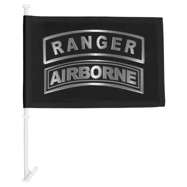 75th Ranger Regiment Ranger Airborne Car Flag | Zazzle