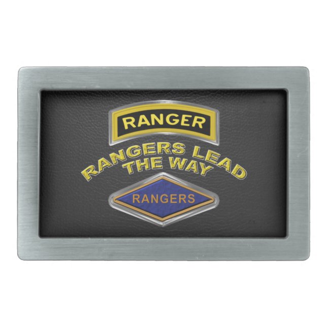 75th Ranger Regiment Rangers Lead The Way Belt Buckle (Front)