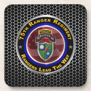 75th Ranger Regiment “Rangers Lead The Way” Beverage Coaster
