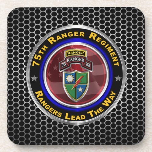 75th Ranger Regiment âœRangers Lead The Wayâ Beverage Coaster