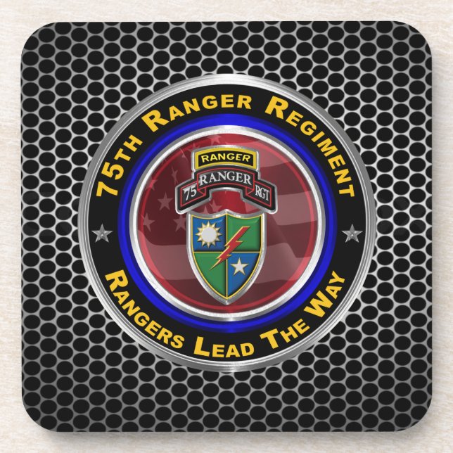 75th Ranger Regiment “Rangers Lead The Way” Beverage Coaster (Front)