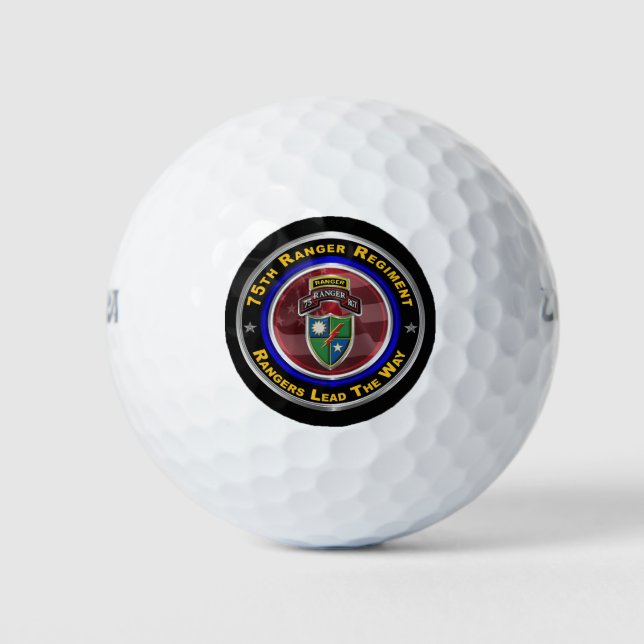 75th Ranger Regiment “Rangers Lead The Way” Golf Balls (Front)