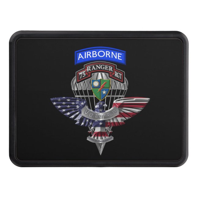 75th Ranger Regiment “Rangers Lead The Way” Hitch  Hitch Cover (Front)