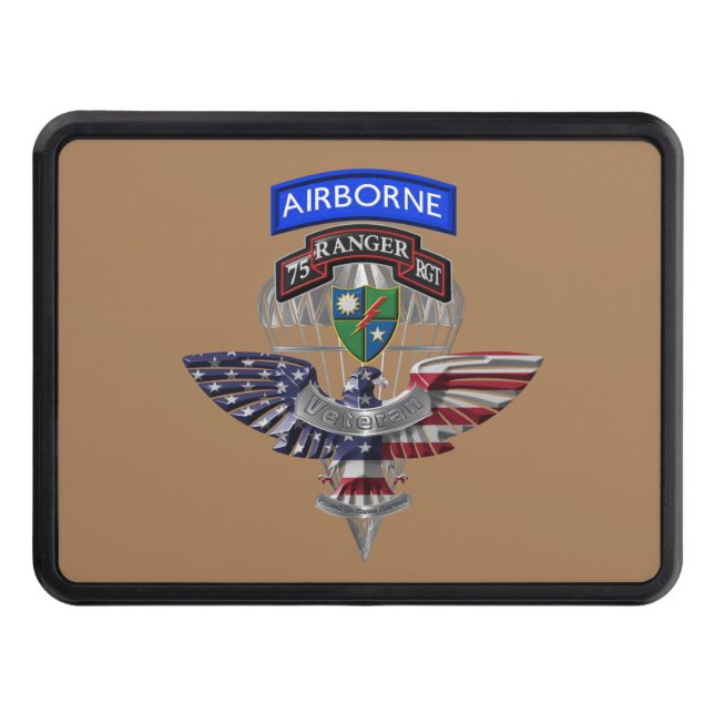 75th Ranger Regiment “Rangers Lead The Way” Hitch  Hitch Cover (Front)