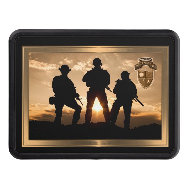 75th Ranger Regiment “Rangers Lead The Way” Hitch  Hitch Cover (Front)