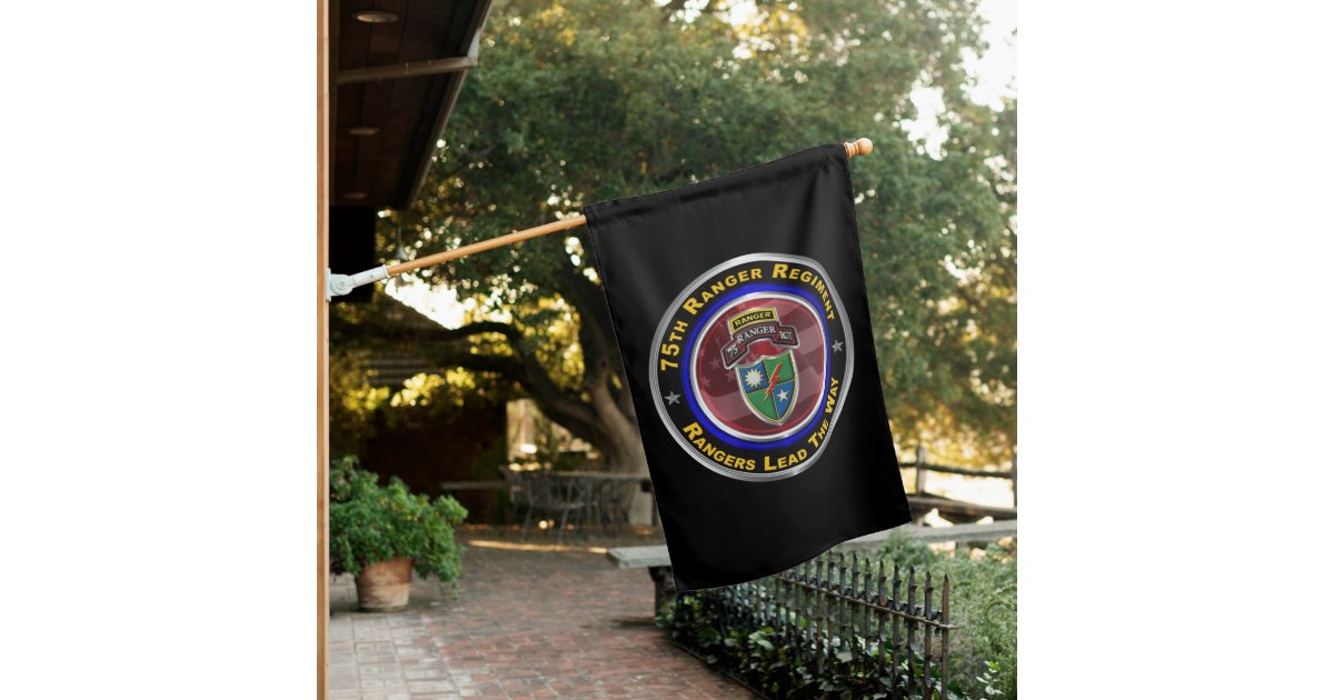 75th Ranger Regiment “Rangers Lead The Way” House Flag | Zazzle