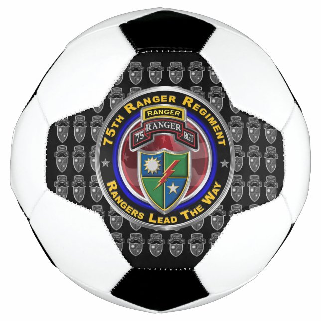 75th Ranger Regiment “Rangers Lead The Way” Soccer Ball (Front)